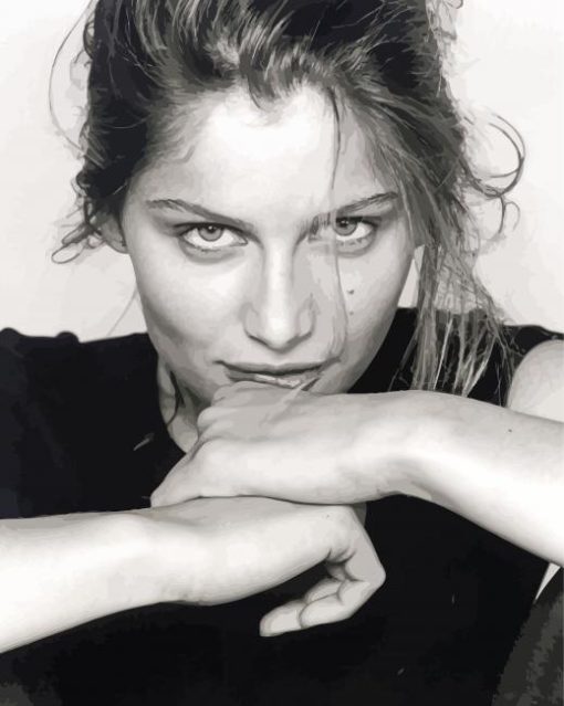 Black And White Laetitia Casta Diamond Painting