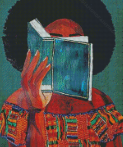 Black Girl Reading Diamond Painting