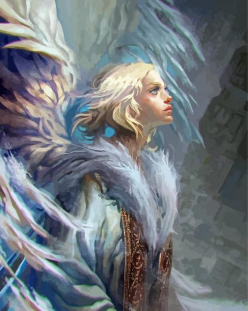 Blonde Angel Diamond Painting