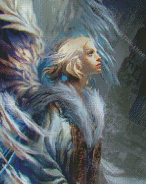 Blonde Angel Diamond Painting