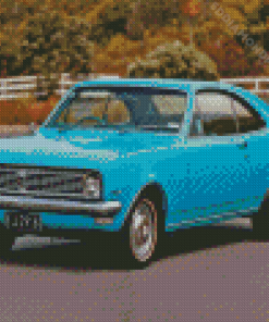 Blue Holden Monaro Car Diamond Painting