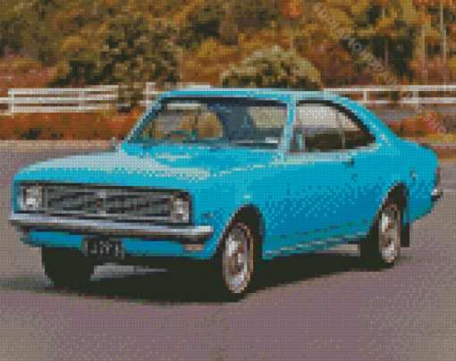 Blue Holden Monaro Car Diamond Painting