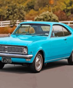 Blue Holden Monaro Car Diamond Painting