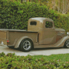 Brown 1936 Chevrolet Truck Diamond Painting