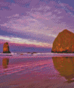 Cannon Beach Oregon Sunrise Diamond Painting