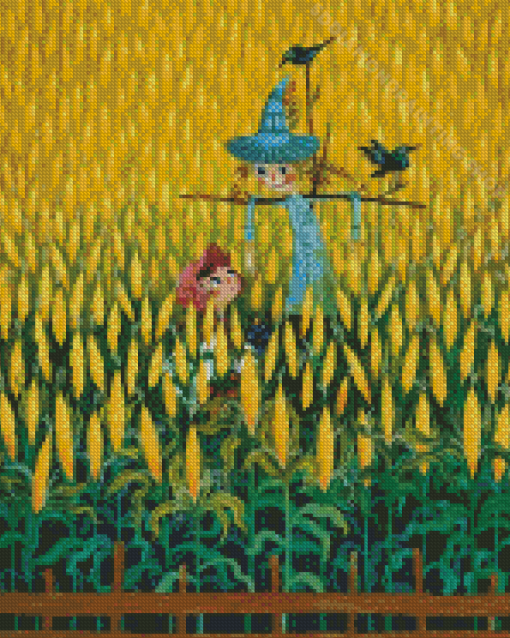 Cartoon Cornfield Diamond Painting