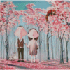 Cartoon Couple In Forest Diamond Painting