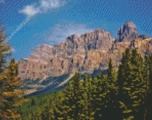 Castle Mountain Banff Landscape Diamond Painting