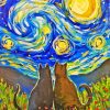 Cats Starry Night Diamond Painting