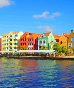 Colorful Buildings In Curacao Diamond Painting