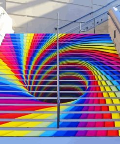 Colorful Stairs Art Diamond Painting