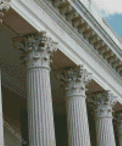 Corinthian Roman Columns Architecture Diamond Painting