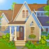 Countryside Cottage Cartoon Diamond Painting