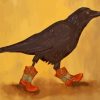 Crow With Boots Diamond Painting