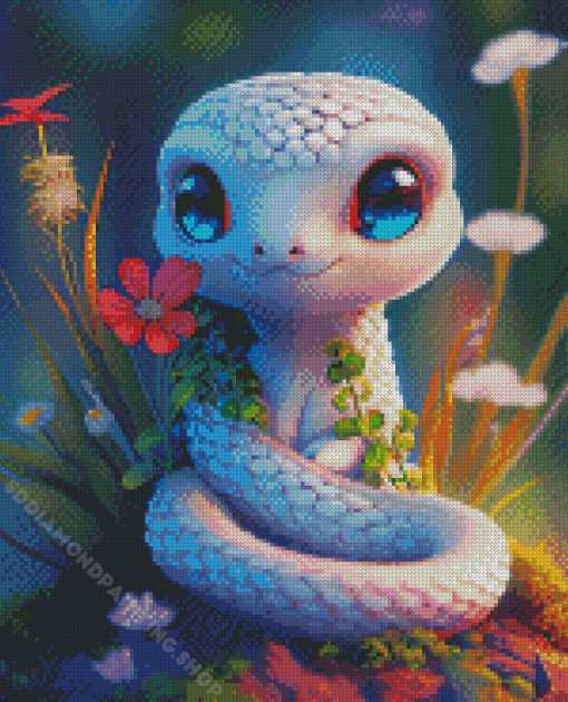 Cute Snake Diamond Painting