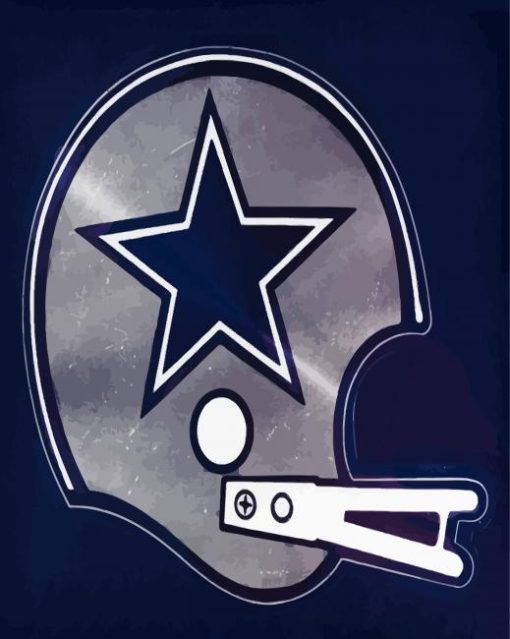 Dallas Cowboys Helmet Diamond Painting