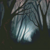 Dark Spooky Forest Diamond Painting