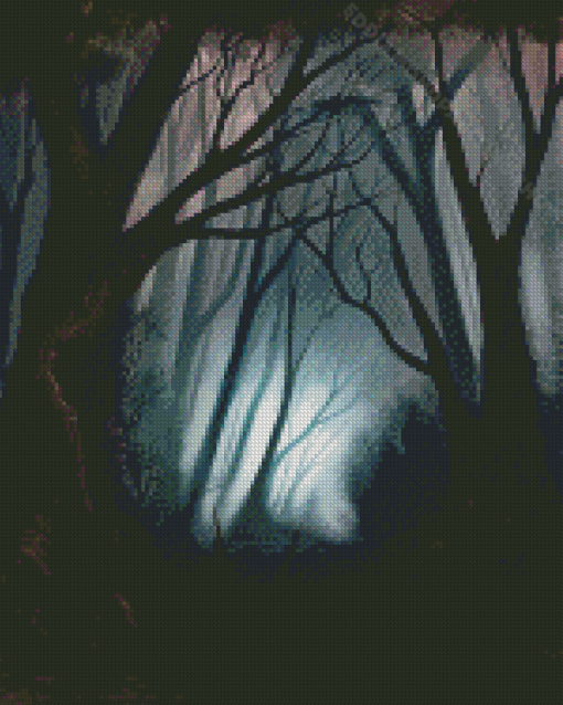 Dark Spooky Forest Diamond Painting