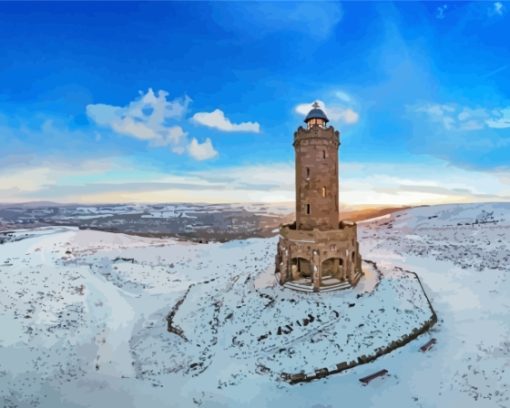 Darwen Tower Landscape Diamond Painting