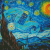 Doctor Who Tardis Starry Night Diamond Painting