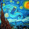 Doctor Who Tardis Starry Night Diamond Painting