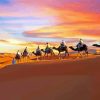 Dubai Desert Camels Riding Diamond Painting