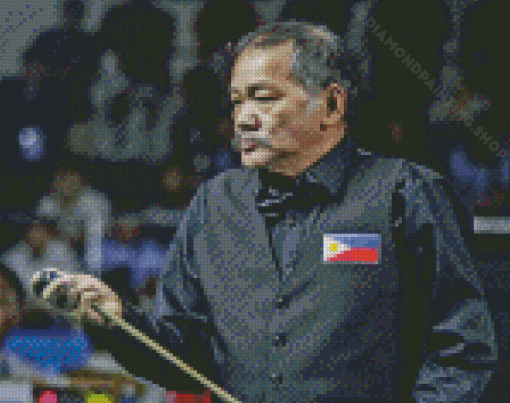 Efren Reyes Filipino Pool Player Diamond Painting