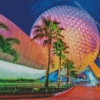 Epcot Spaceship Earth Walt Disney Diamond Painting