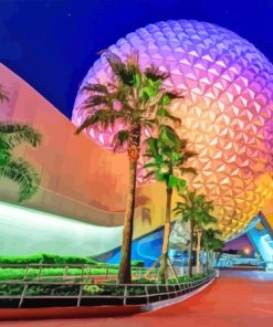 Epcot Spaceship Earth Walt Disney Diamond Painting