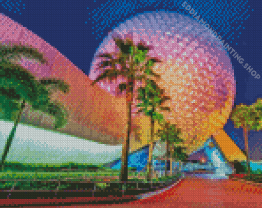 Epcot Spaceship Earth Walt Disney Diamond Painting