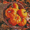 Fall Pumpkins Cornucopia Diamond Painting