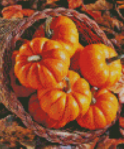 Fall Pumpkins Cornucopia Diamond Painting