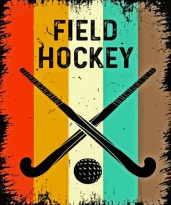 Field Hockey Poster Diamond Painting