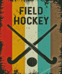 Field Hockey Poster Diamond Painting