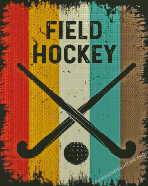 Field Hockey Poster Diamond Painting