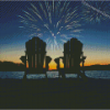 Fireworks Muskoka Lake Diamond Painting