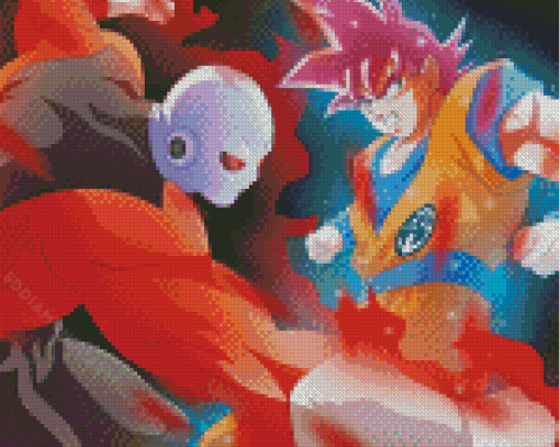 Goku Fighting Jiren Diamond Painting