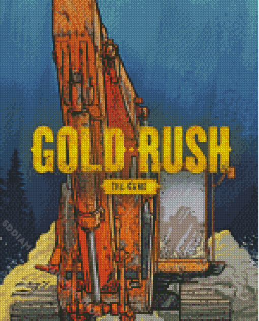 Gold Rush Game Poster Diamond Painting