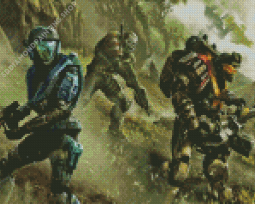 Halo Reach Video Game Diamond Painting