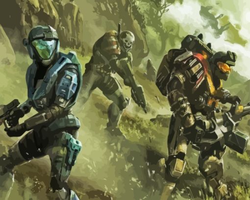 Halo Reach Video Game Diamond Painting