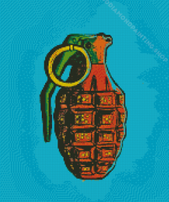 Hand Grenade Diamond Painting