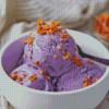 Ice Cream Purple Dessert Diamond Painting