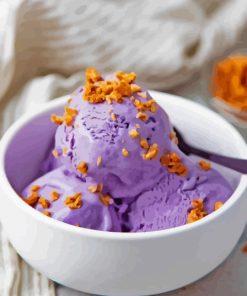 Ice Cream Purple Dessert Diamond Painting