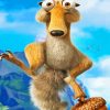 Ice Age Scrat Cartoon Squirrel Diamond Painting