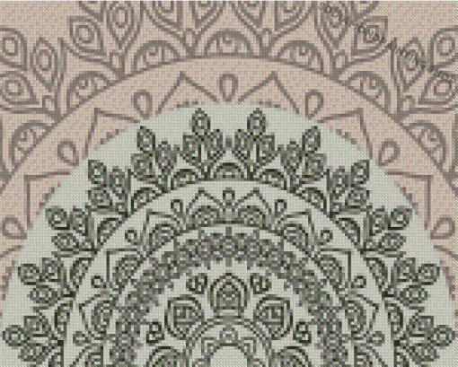 Indian Pattern With Nude Colors Diamond Painting