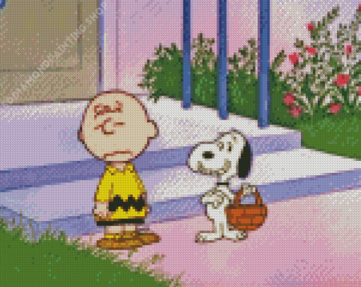 Its The Easter Beagle Charlie Brown Characters Diamond Painting