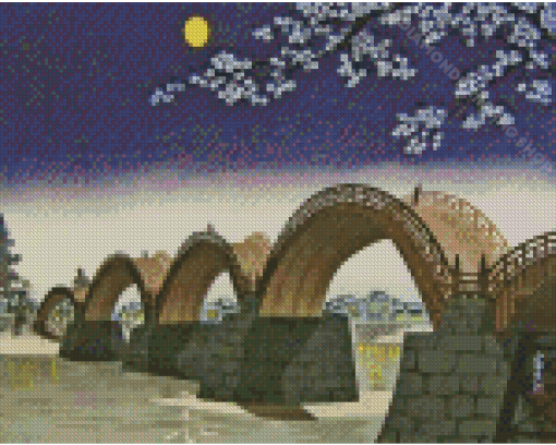 Kintai Bridge Diamond Painting