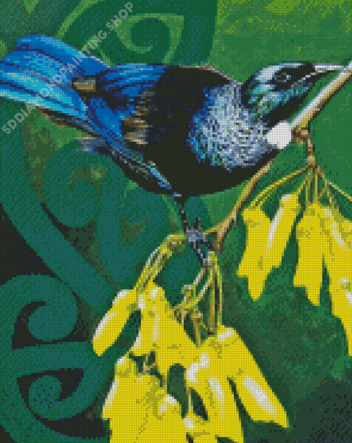 Kowhai And Bird Diamond Painting