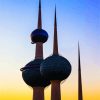 Kuwait Towers At Sunset Diamond Painting