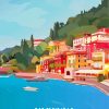 Lake Como Varenna Italy Poster Diamond Painting